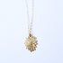 Minimalist Gold Flower Pendant Necklace